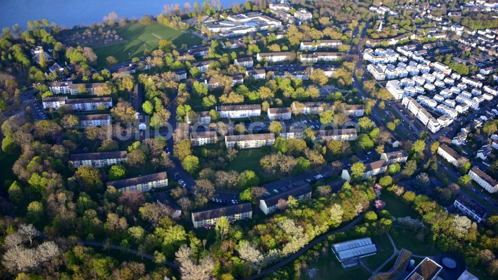 Luftbild Bonn - HICOG-Siedlung Plittersdorf im Bundesland Nordrhein-Westfalen, Deutschland