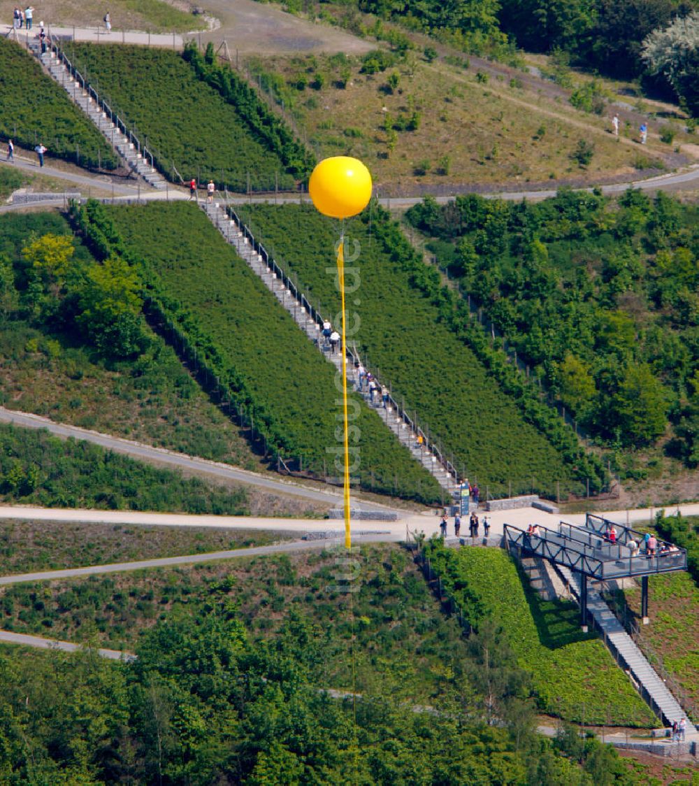 Recklinghausen aus der Vogelperspektive: Himmelstiege bei der Halde Hoheward Recklinghausen