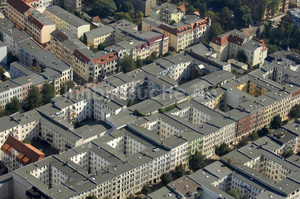 Luftaufnahme Magdeburg - Hinterhöfe in Magdeburg Stadtfeld