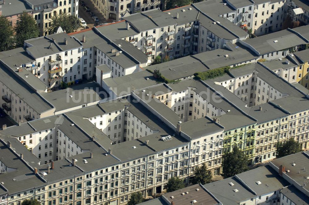 Magdeburg von oben - Hinterhöfe in Magdeburg Stadtfeld