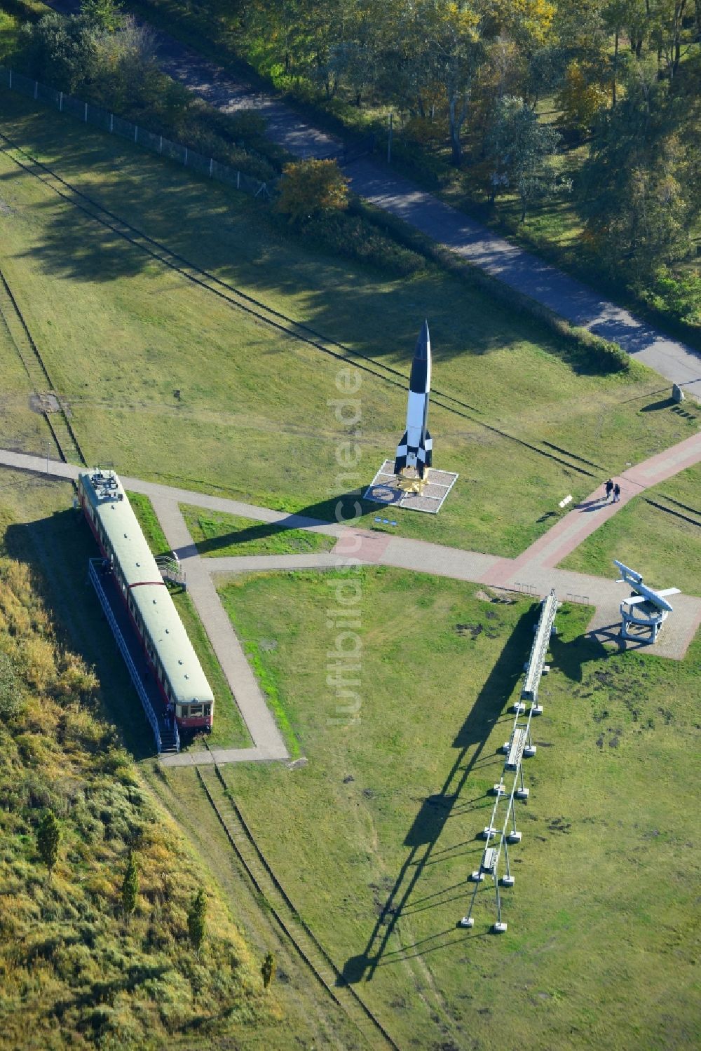 Peenemünde von oben - Historisch-Technisches Museum Peenemünde auf der Insel Usedom im Bundesland Mecklenburg-Vorpommern