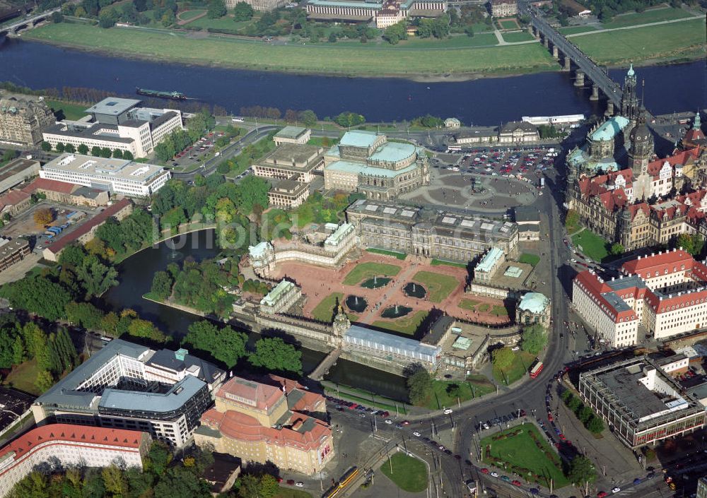 Luftaufnahme Dresden - Historische Altstadt von Dresden