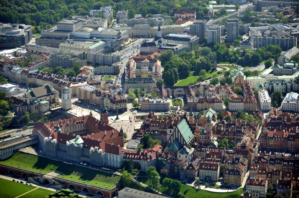 Luftaufnahme Warschau - Historische Altstadt von Warschau / Warszawa in Polen