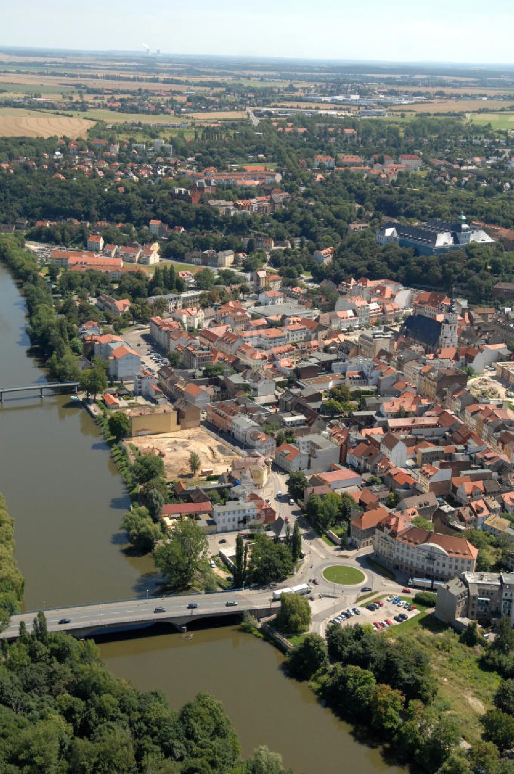 Weißenfels von oben - Historische Altstadt von Weißenfels in Sachsen-Anhalt