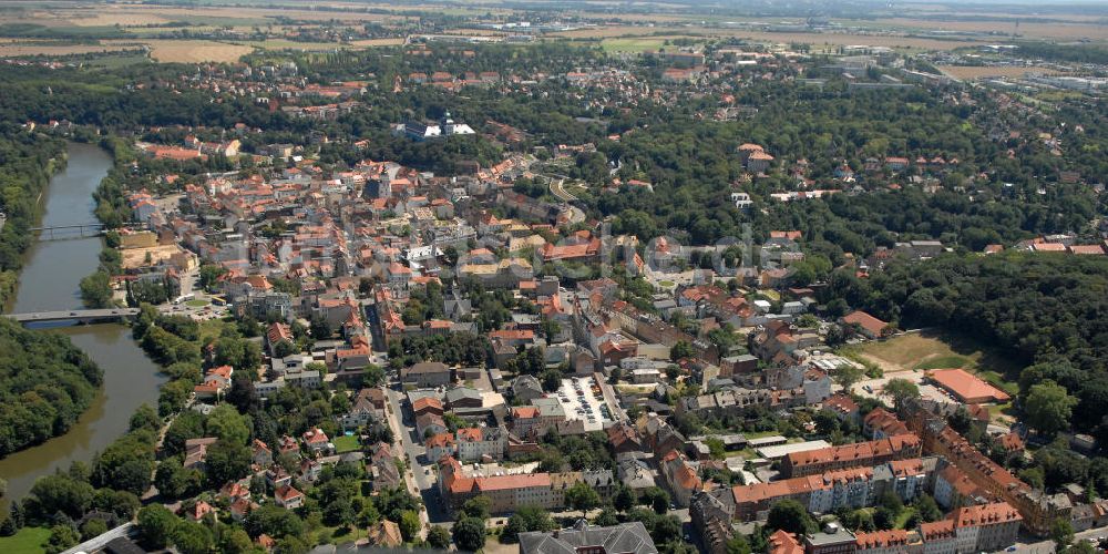 Weißenfels aus der Vogelperspektive: Historische Altstadt von Weißenfels in Sachsen-Anhalt