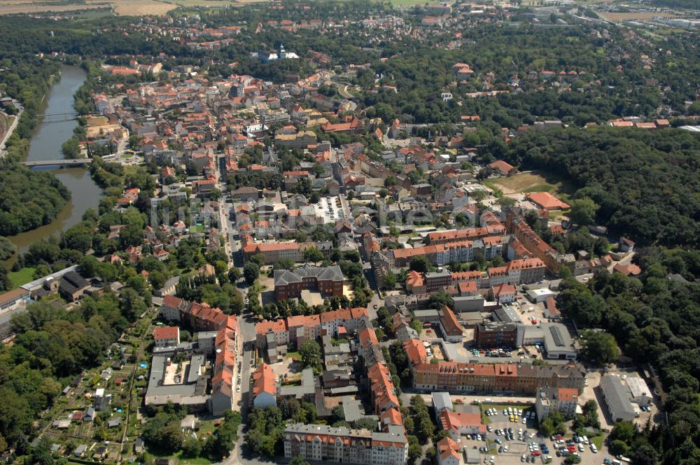 Luftaufnahme Weißenfels - Historische Altstadt von Weißenfels in Sachsen-Anhalt