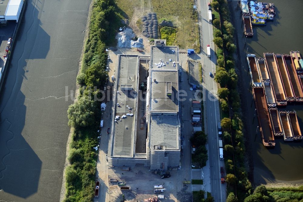 Luftbild Hamburg - Historische Gebäude Peutestraße in Hamburg-Mitte / Veddel