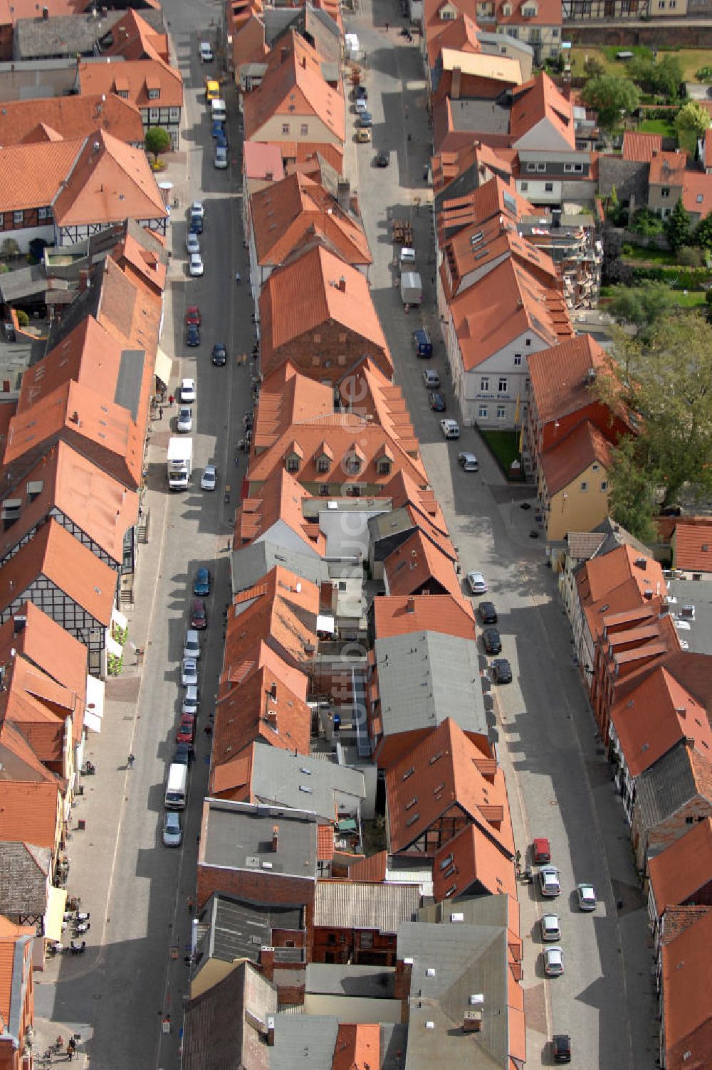 Luftbild Tangermünde - Historische Innenstadt Tangermündes