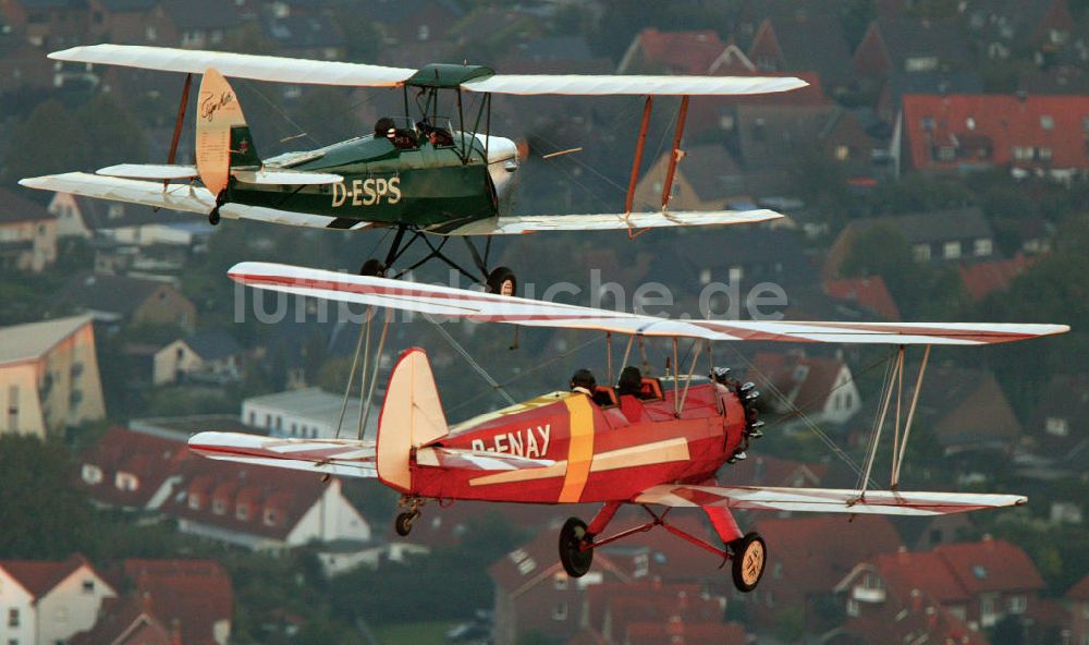 Luftbild Hamm - Historische Oldtimer über Hamm