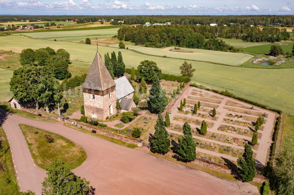 Eckerö von oben - Historischer Altbau- Gebäudekomplex in Eckerö in Alands landsbygd, Aland