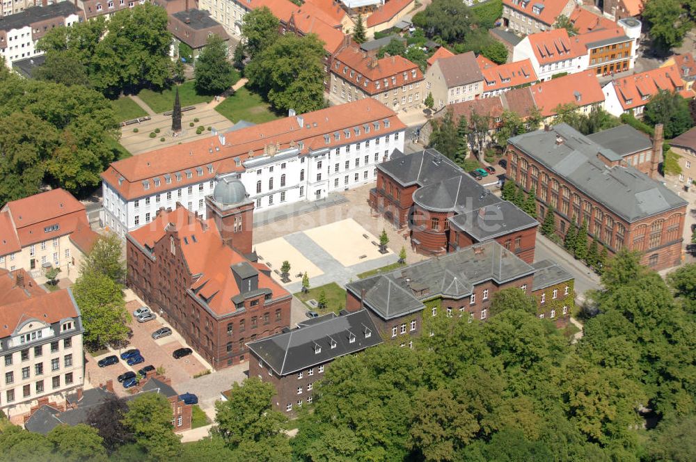 Greifswald von oben - Historischer / historical Campus Universität / university Greifswald MV