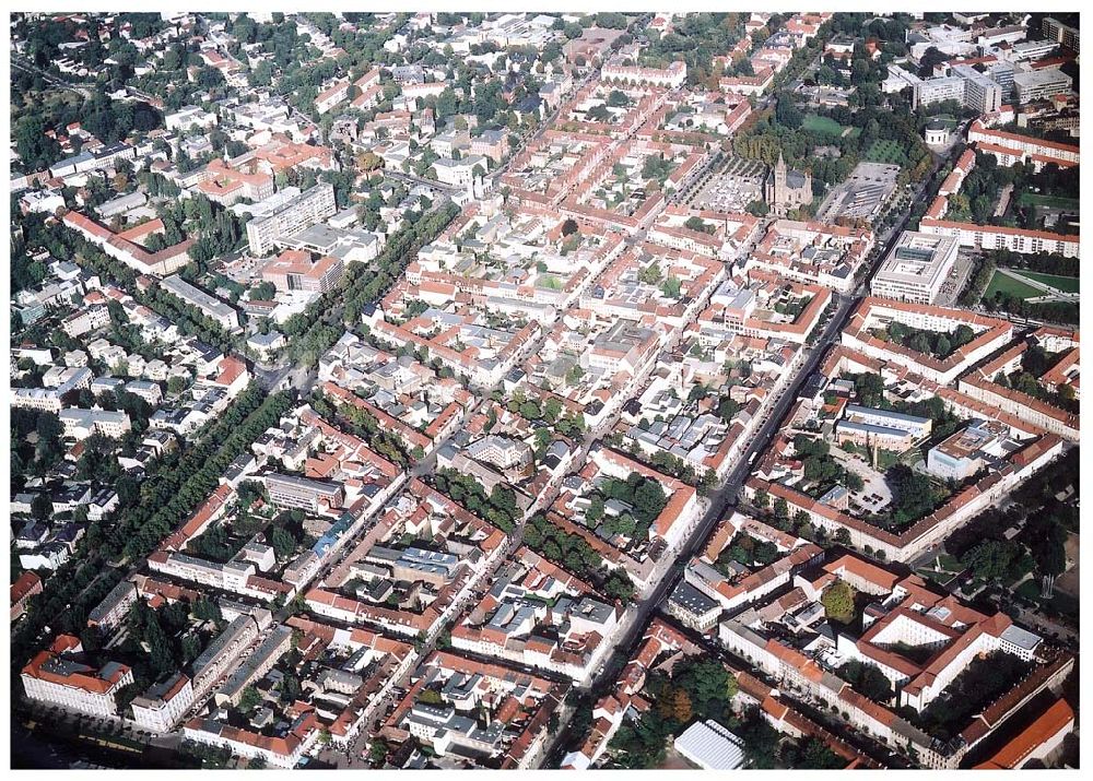 Potsdam / Brandenburg aus der Vogelperspektive: Historischer Stadtkern von Potsdam