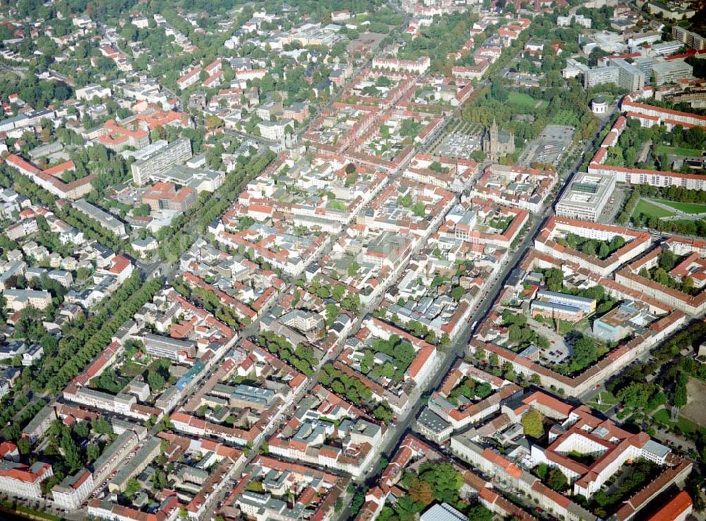 Potsdam / Brandenburg aus der Vogelperspektive: Historischer Stadtkern von Potsdam