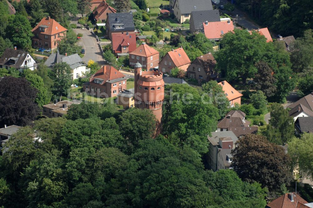 Luftaufnahme Mölln - Historischer Wasserturm von Mölln