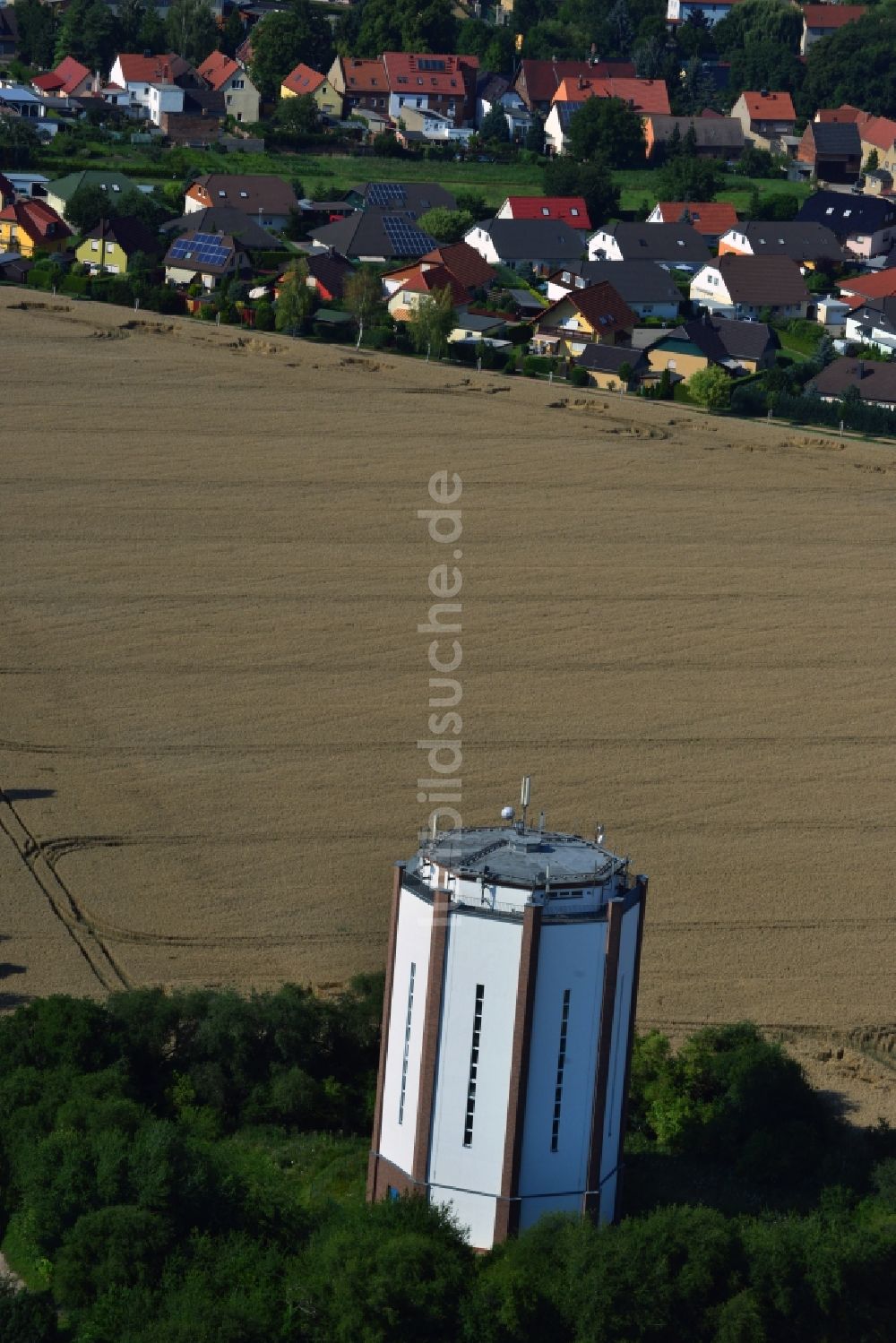 Luftbild Tagewerben - Historischer Wasserturm Tagewerben in Sachsen-Anhalt