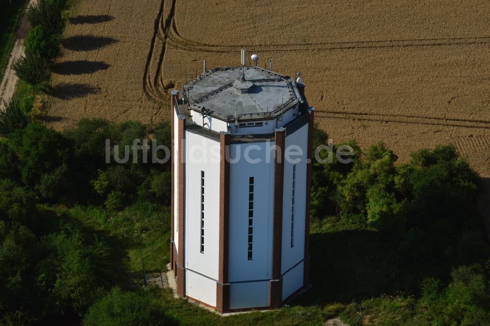 Tagewerben von oben - Historischer Wasserturm Tagewerben in Sachsen-Anhalt