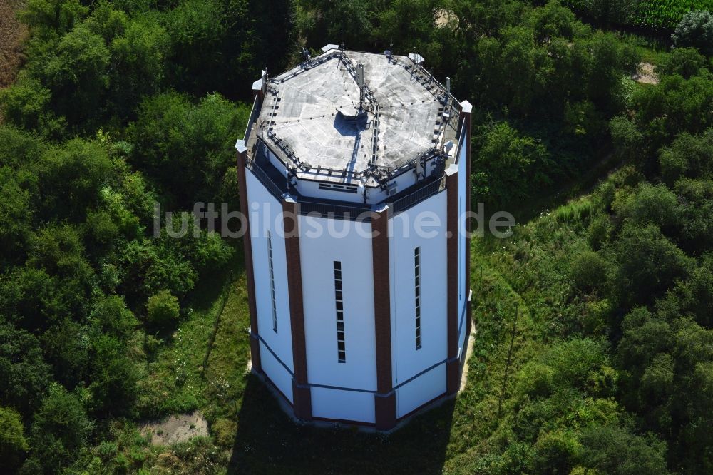 Tagewerben von oben - Historischer Wasserturm Tagewerben in Sachsen-Anhalt