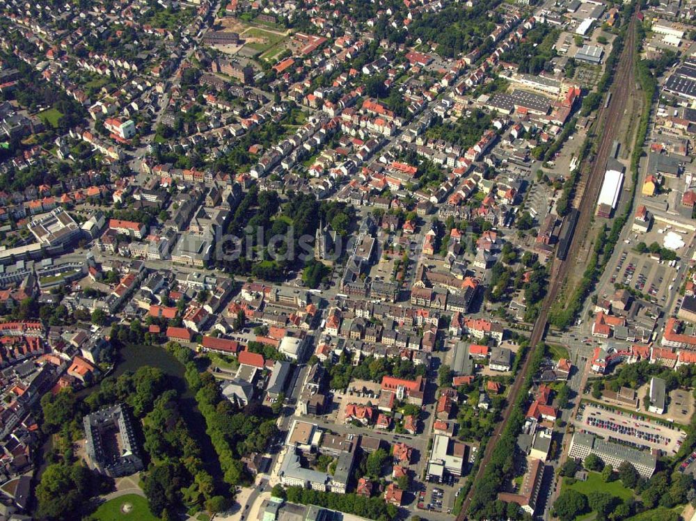 Luftbild Detmold - Historisches Stadtzentrum Detmold