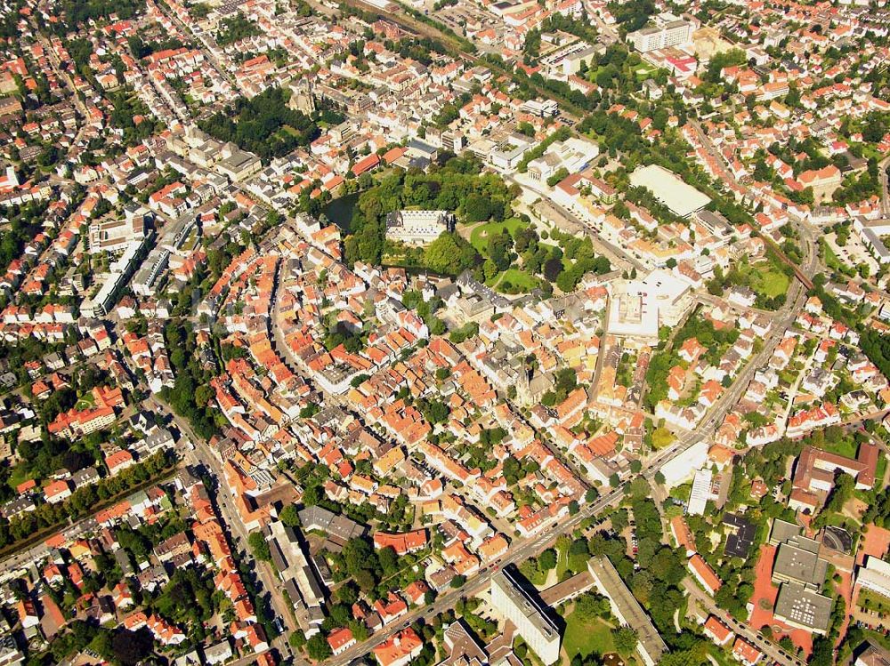 Detmold aus der Vogelperspektive: Historisches Stadtzentrum Detmold