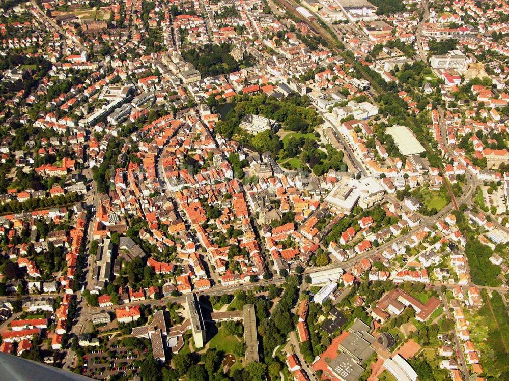 Luftbild Detmold - Historisches Stadtzentrum Detmold