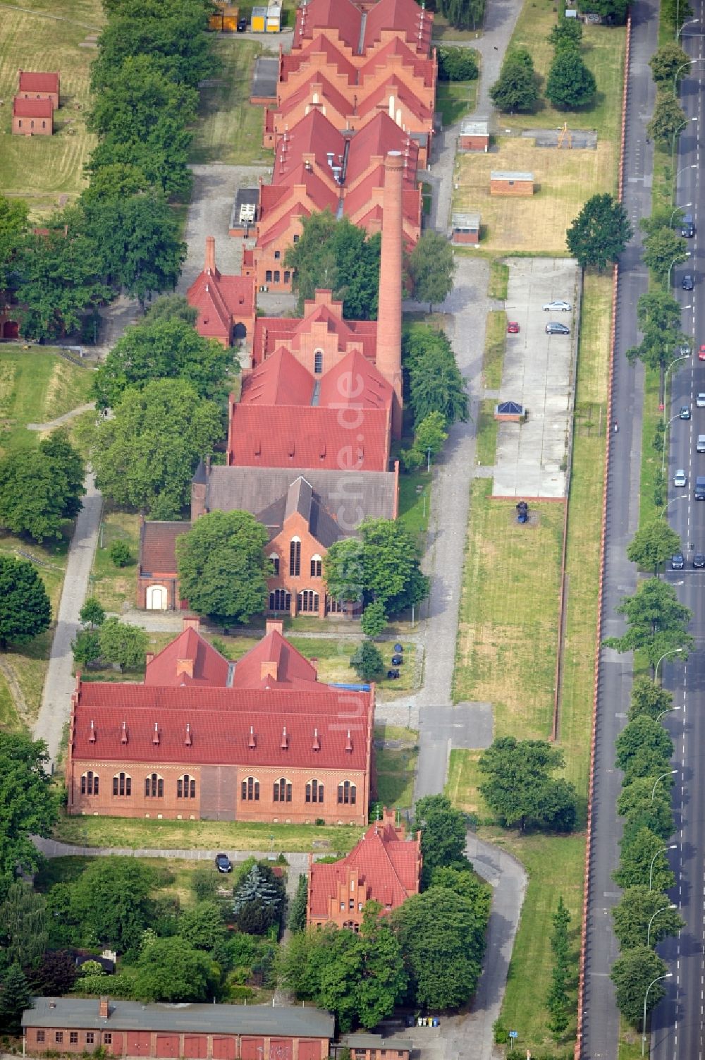 Luftbild Berlin - Historisches Wasserwerk in Berlin Lichtenberg