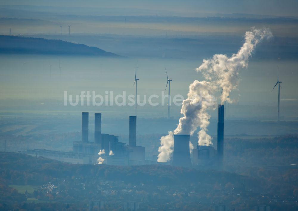 Luftaufnahme Grevenbroich - HKW Heizkraftwerk in Grevenbroich im Bundesland Nordrhein-Westfalen, Deutschland