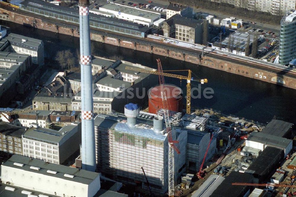 Luftaufnahme Berlin / Mitte - HKW an der Jannowitzbrücke in Berlin Mitte 1995