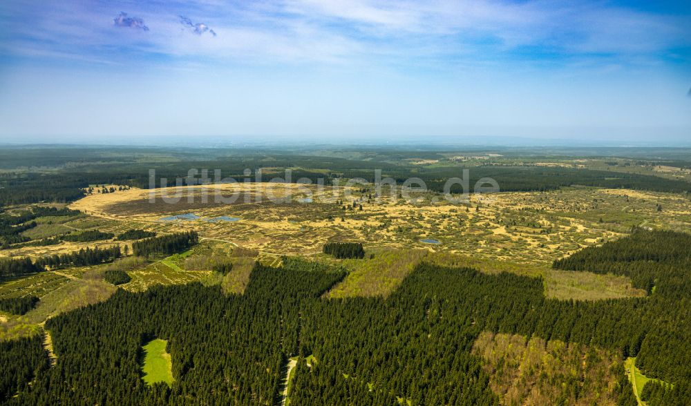 Monschau aus der Vogelperspektive: Hochebenen- Landschaft Hohes Venn in Monschau im Bundesland Nordrhein-Westfalen, Deutschland