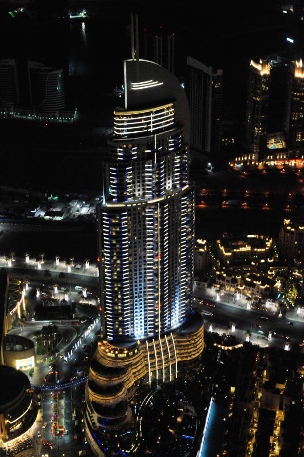 Luftbild DUBAI / DUBAYY - Hochhaus The Address Downtown Dubai im neuen Stadtteil Downtown Dubai