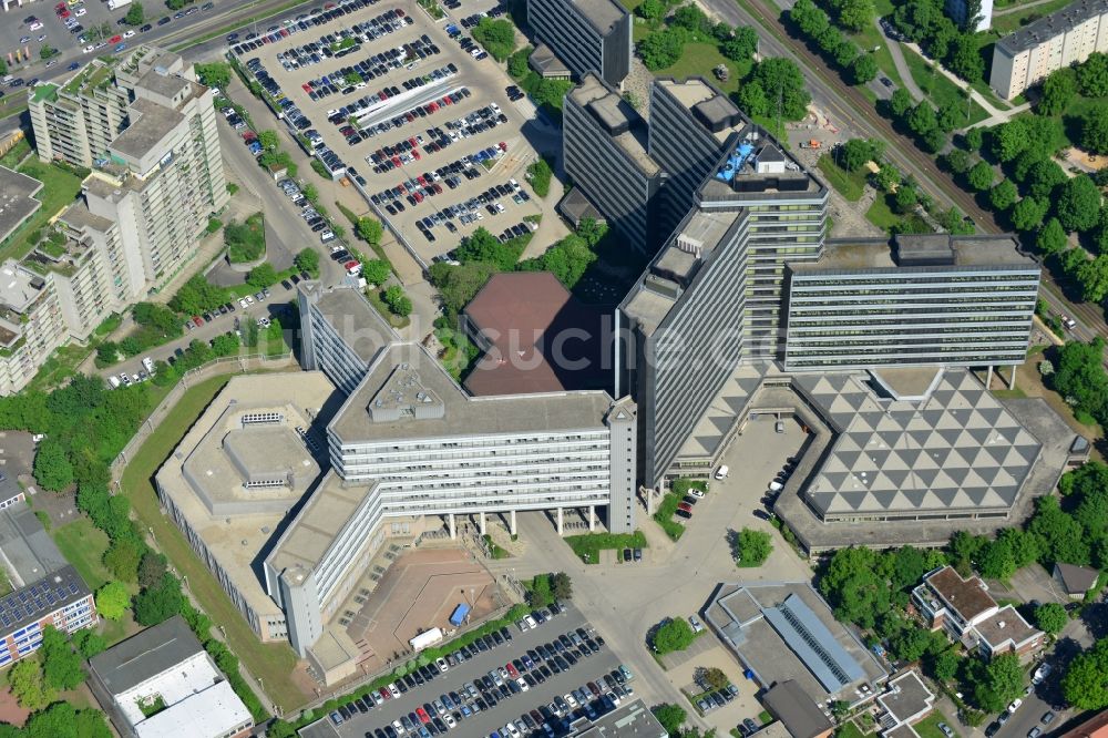 Luftaufnahme Nürnberg - Hochhaus- Ensemble der Bundesagentur für Arbeit in Nürnberg im Bundesland Bayern