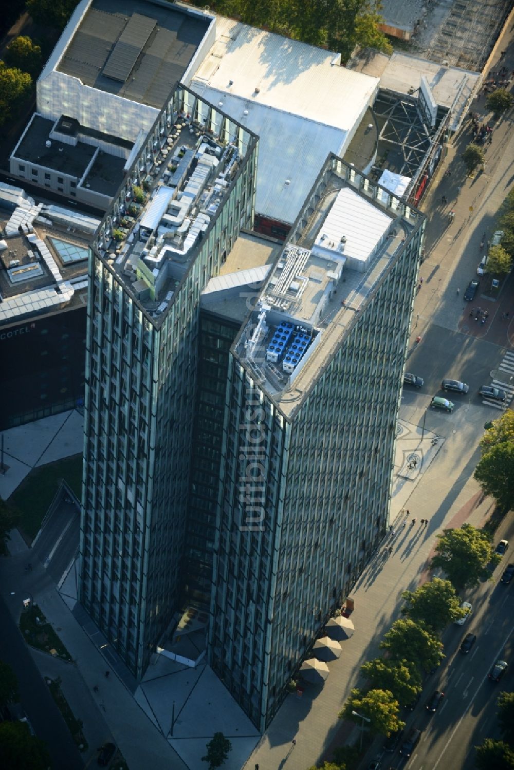 Luftaufnahme Hamburg - Hochhaus - Ensemble - Komplex Tanzende Türme an der Reeperbahn in Hamburg