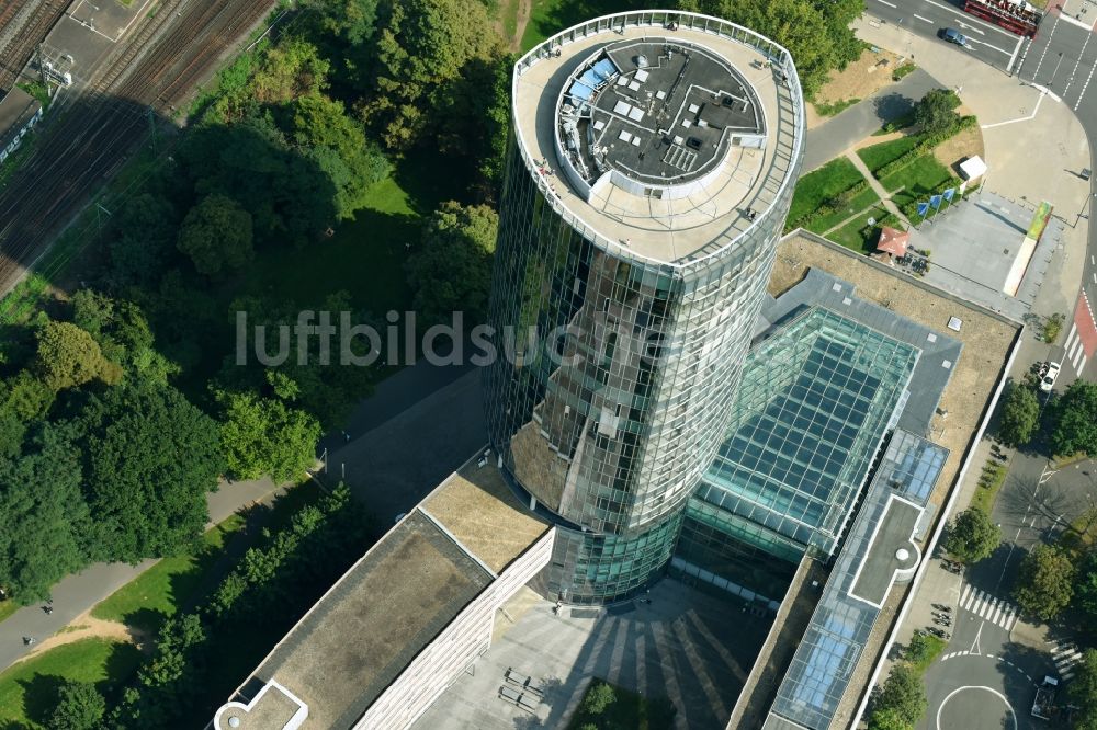 Köln von oben - Hochhaus- Gebäude Köln Triangle am Ottoplatz in Köln im Bundesland Nordrhein-Westfalen - NRW, Deutschland