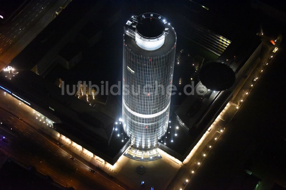 Nürnberg von oben - Hochhaus- Gebäude der Nürnberger Versicherungsgruppe an der Ostendstraße in Nürnberg im Bundesland Bayern