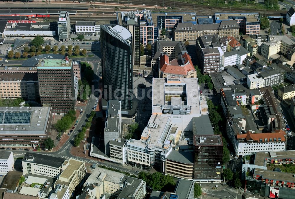 Dortmund aus der Vogelperspektive: Hochhaus- Gebäude RWE Tower am Freistuhl in Dortmund im Bundesland Nordrhein-Westfalen