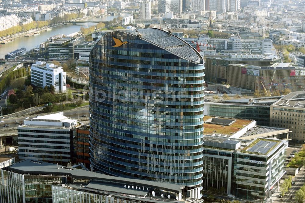 Paris von oben - Hochhaus- Gebäude Tour SEQUANA an der Rue Henri Farman in Paris in Ile-de-France, Frankreich