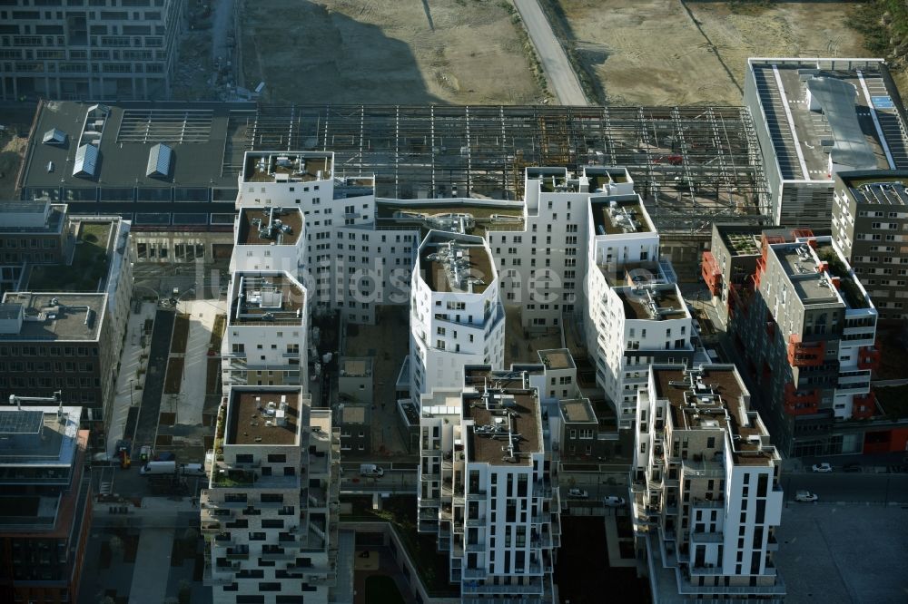 Luftaufnahme Gennevilliers - Hochhaus- Gebäude im Wohngebiet in Gennevilliers in Ile-de-France, Frankreich