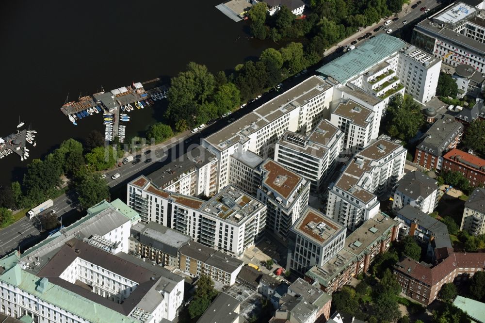 Hamburg von oben - Hochhaus- Gebäude im Wohngebiet in Hamburg