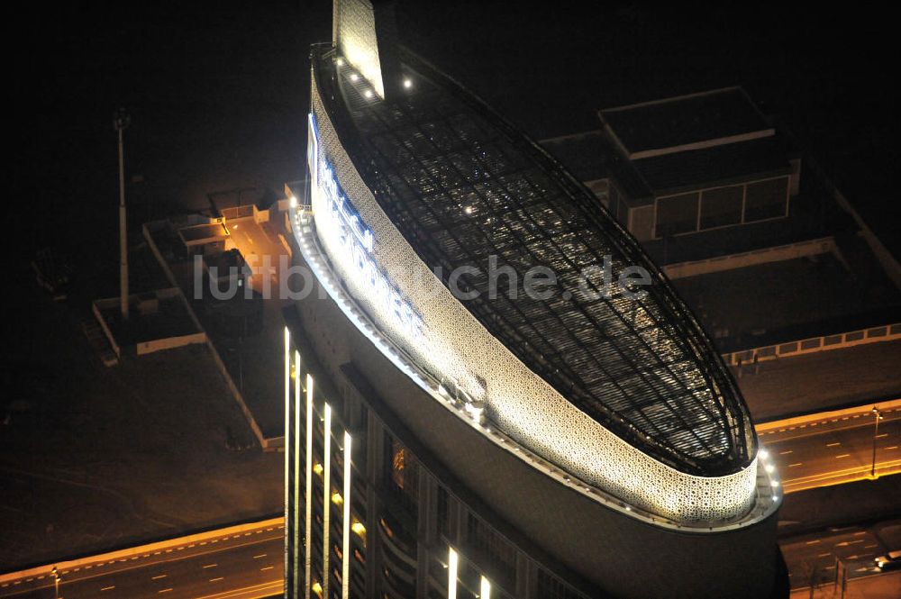 DUBAI / DUBAYY von oben - Hochhaus des Hotels THE ADRESS in Dubai