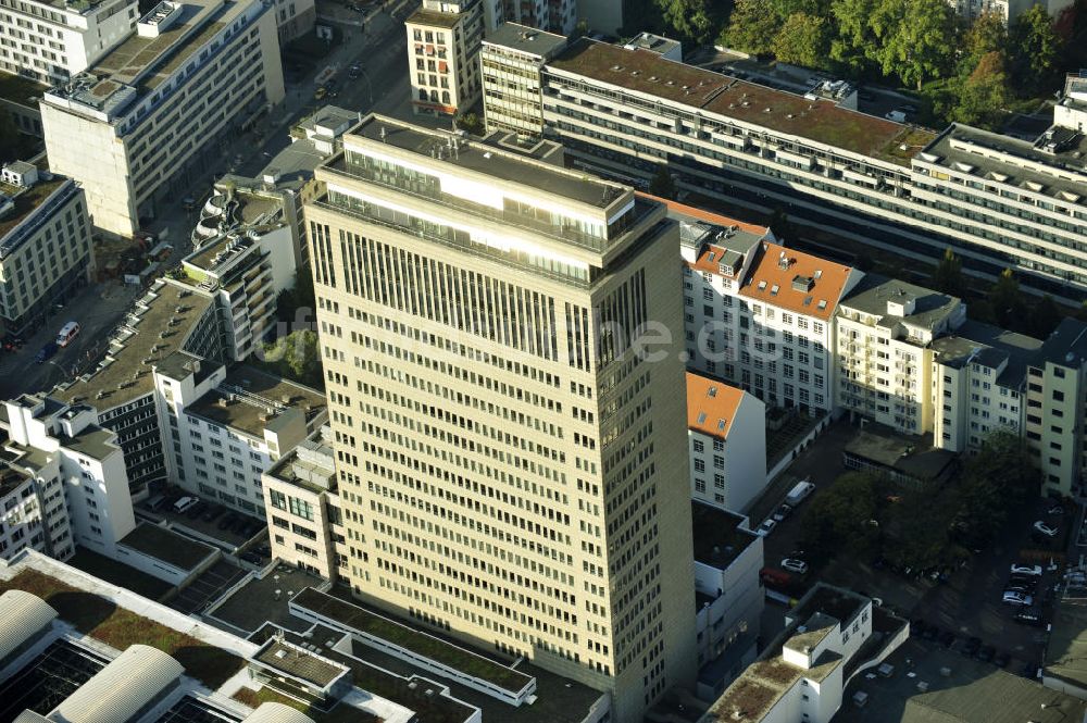 Luftaufnahme Berlin - Charlottenburg - Hochhaus am Kudamm Carrée in Berlin- Charlottenburg