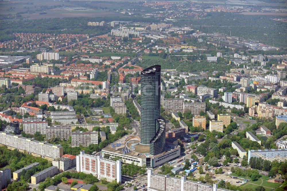 Luftbild Wroclaw / Breslau - Hochhaus Neubau Sky Tower in Breslau / Wroclaw