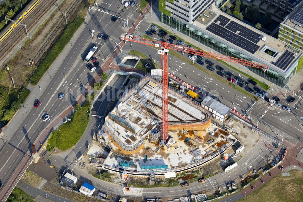 Luftaufnahme Venlo - Hochhaus- Neubau in Venlo in Limburg, Niederlande