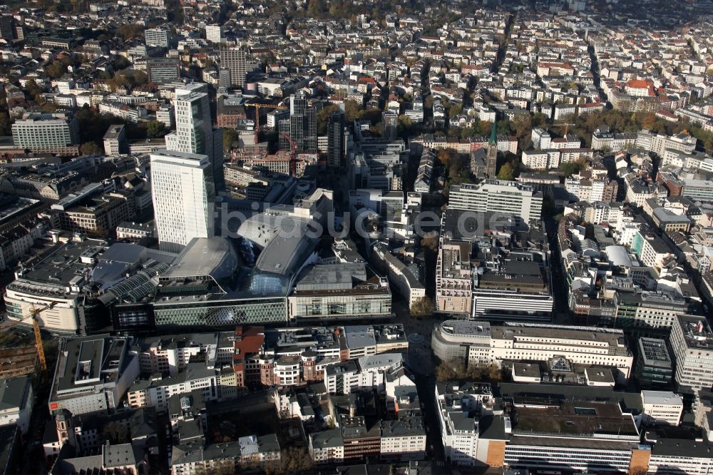 Luftbild Frankfurt am Main - Hochhaus Palais Quartier im Zentrum von Frankfurt / Main in Hessen