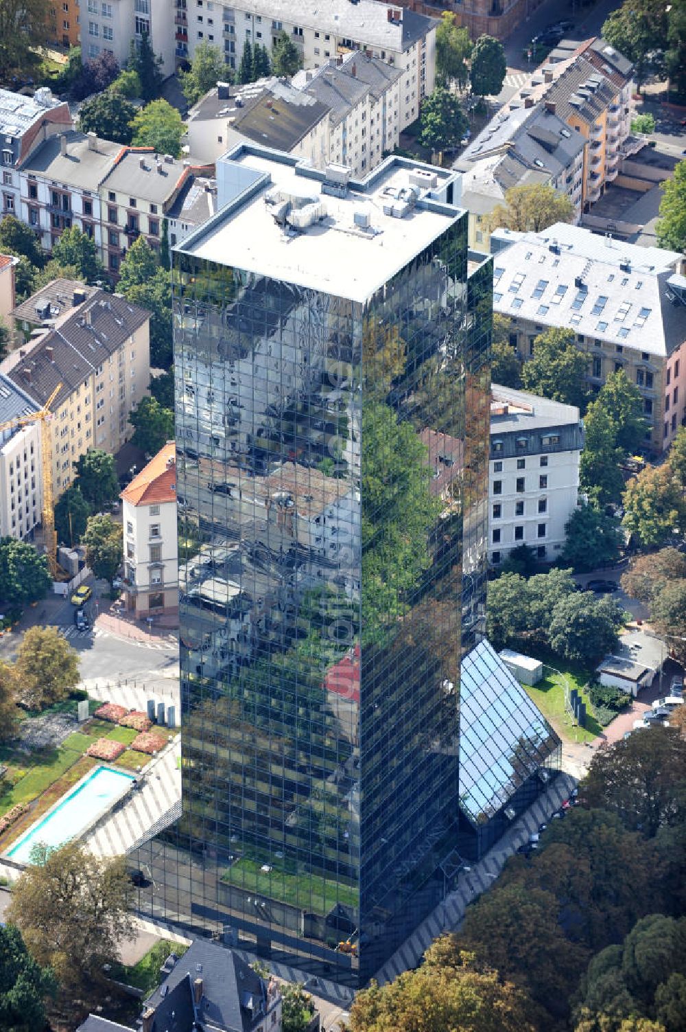 Frankfurt am Main von oben - Hochhaus am Park ( Frankfurt am Main )