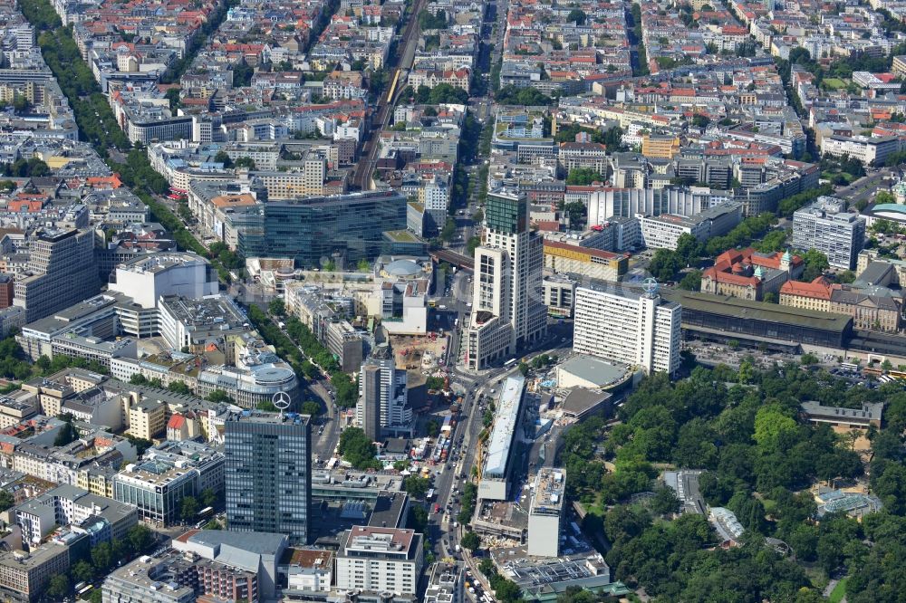 Luftbild Berlin - Hochhaus Zoofenster in der City West in Charlottenburg in Berlin