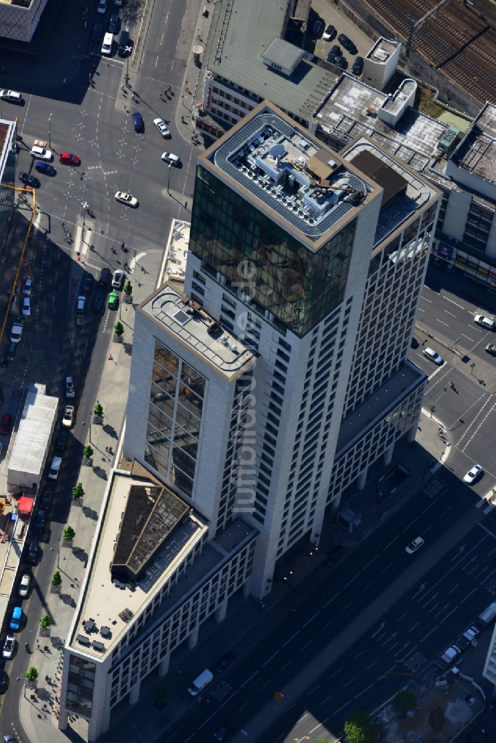 Luftbild Berlin - Hochhaus Zoofenster in der City West in Charlottenburg in Berlin