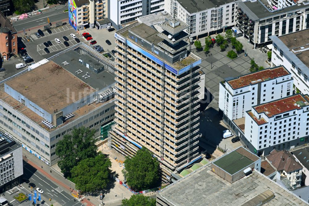 Luftaufnahme Bielefeld - Hochhausgebäude H1 in Bielefeld im Bundesland Nordrhein-Westfalen, Deutschland