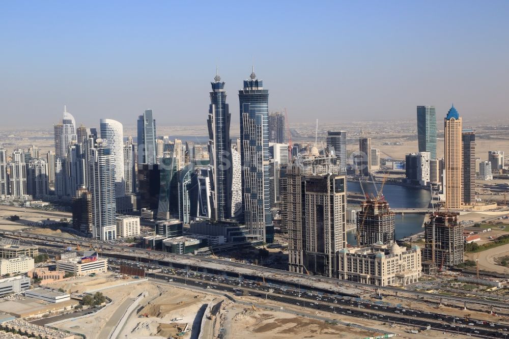 Dubai von oben - Hochhäuser in Downtown Dubai in Vereinigte Arabische Emirate