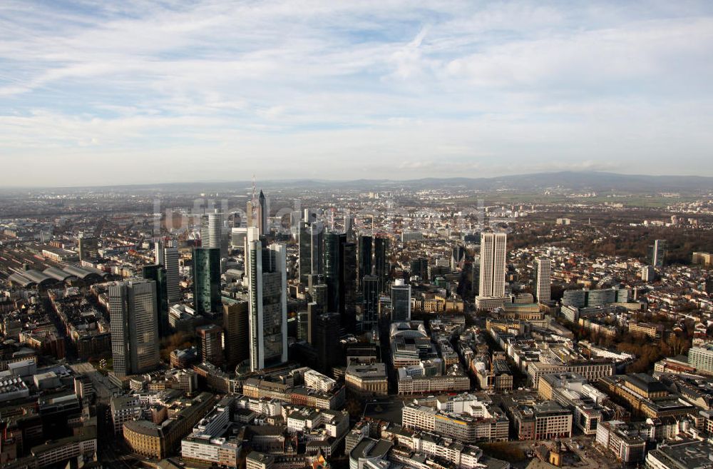Luftbild Frankfurt am Main - Hochhäuser in Frankfurt am Main