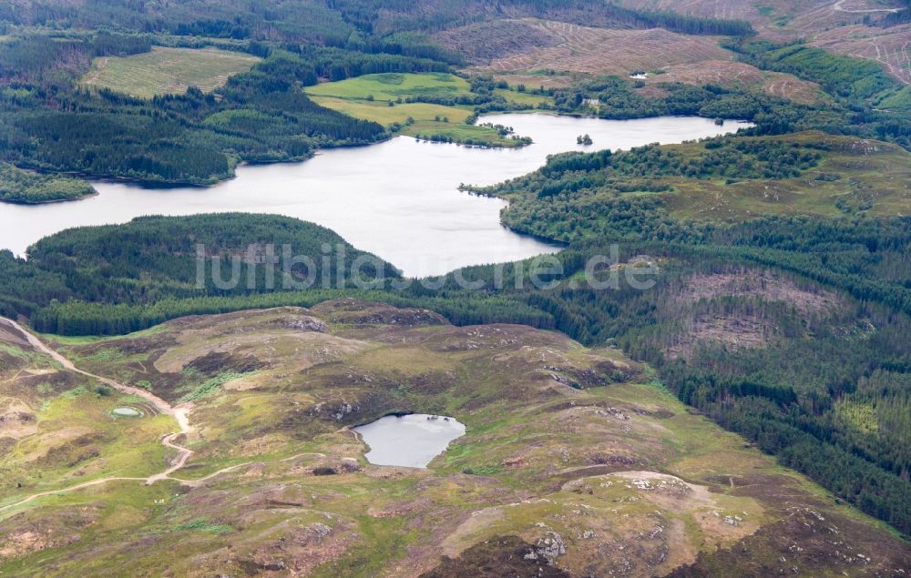 Fort Williams aus der Vogelperspektive: Hochland / Highlands von Schottland, Großbritannien