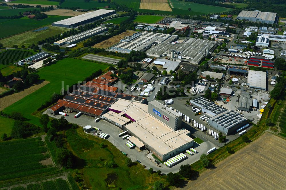 Luftbild Coesfeld - Hochregal- Lager-Gebäudekomplex und Logistikzentrum auf dem Gelände des Bio- Großhandels Weiling in Coesfeld im Bundesland Nordrhein-Westfalen, Deutschland